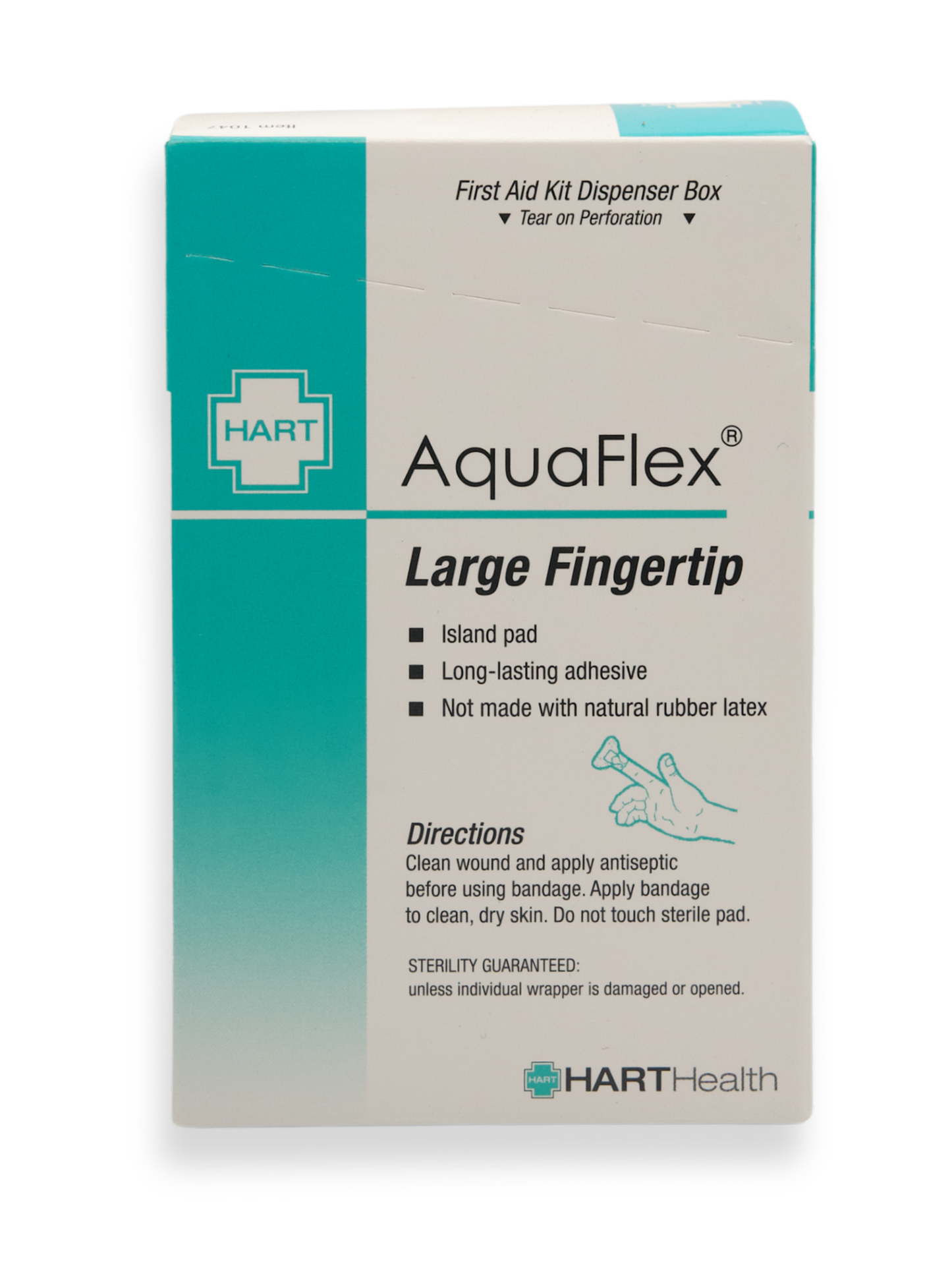 AQUAFLEX Waterproof LG Fingertip Bandage, 25/box