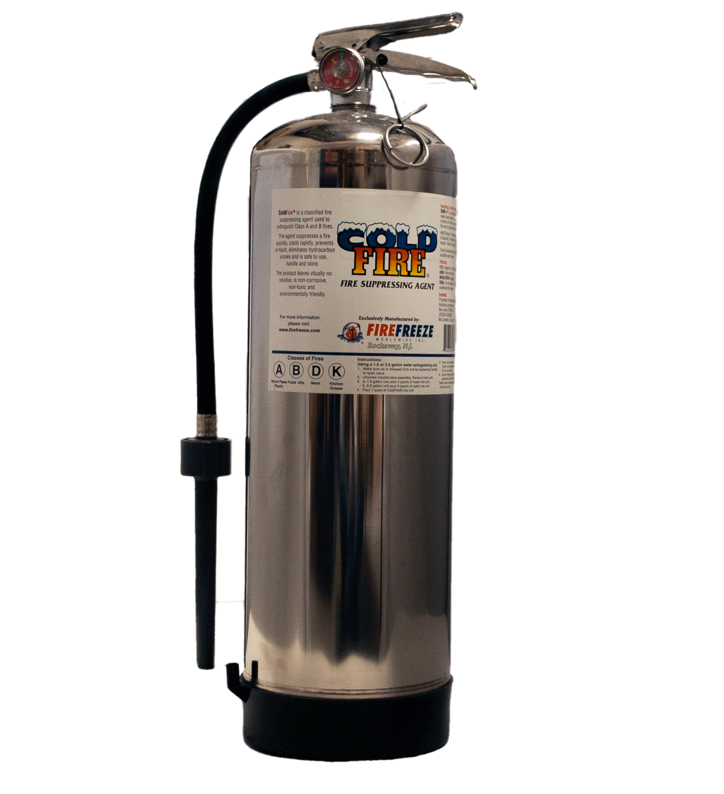 Cold Fire Extinguisher 2.5 Gallon-Empty Extinguisher