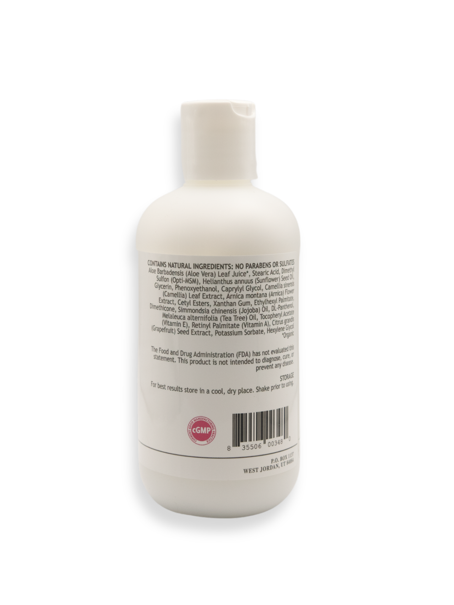 MSM Lotion 8 oz Bottle