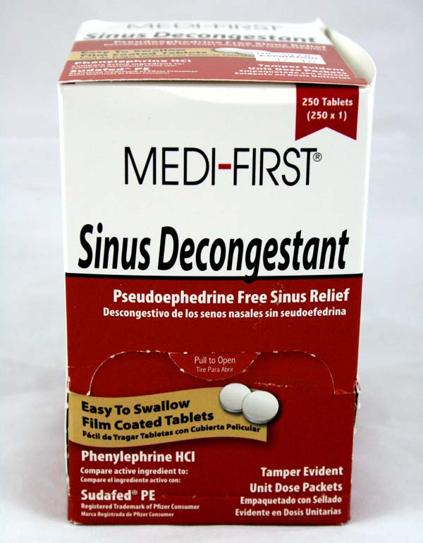 Sinus Decongestant 100ct -250ct