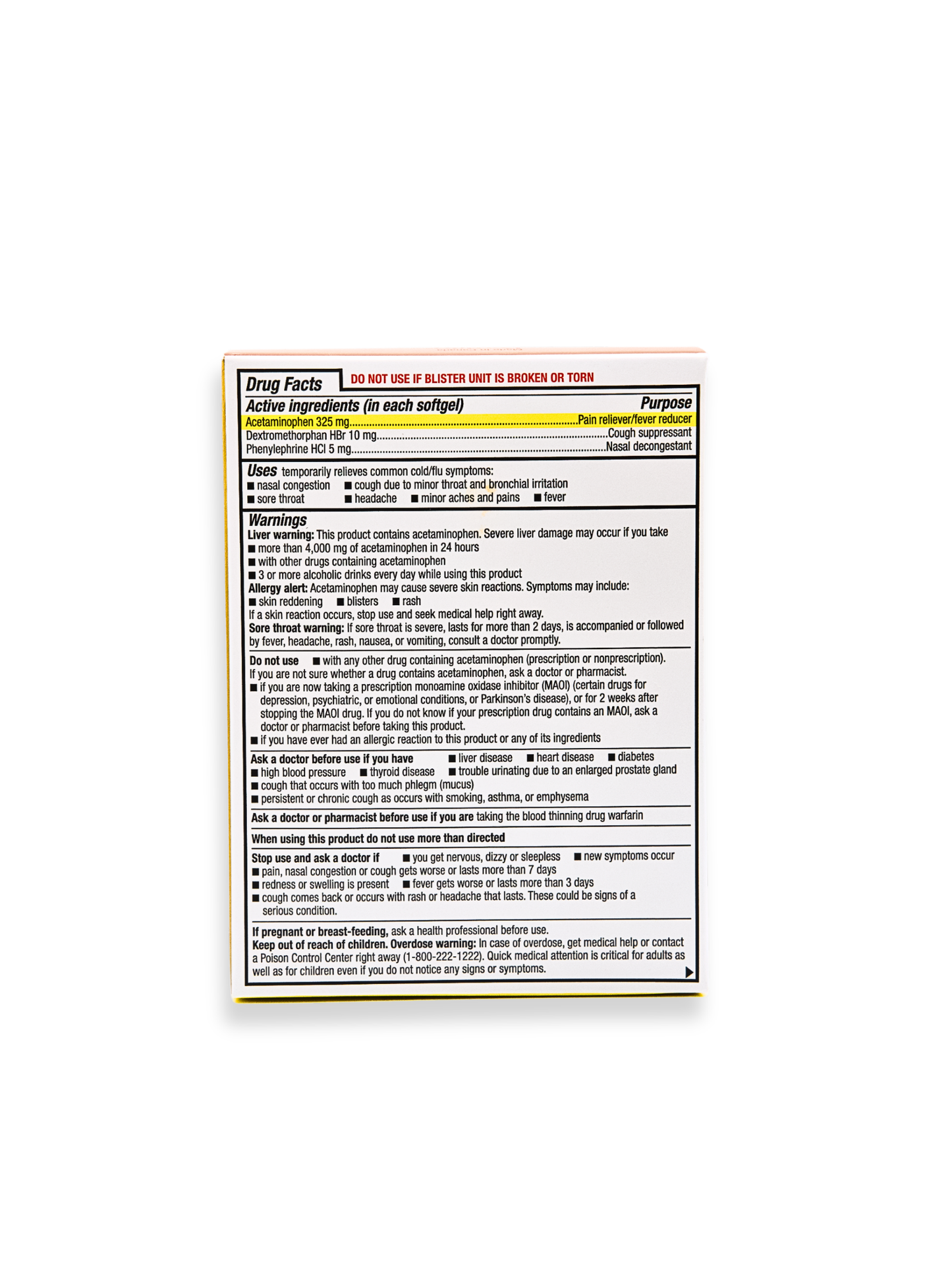 Daytime Cold & Flu Softjel 16/pk