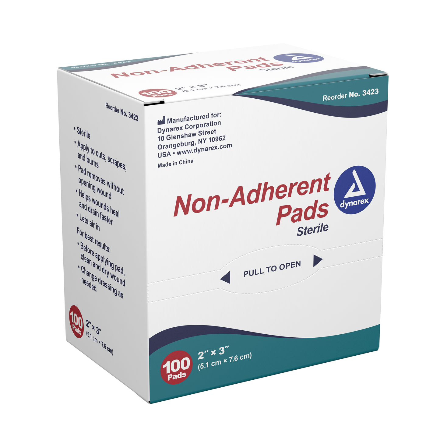 Non-Adherent Pads 2" x 3" 100 ct