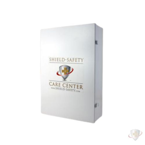 Deluxe Care Center First Aid Kit 4 Shelf Cabinet