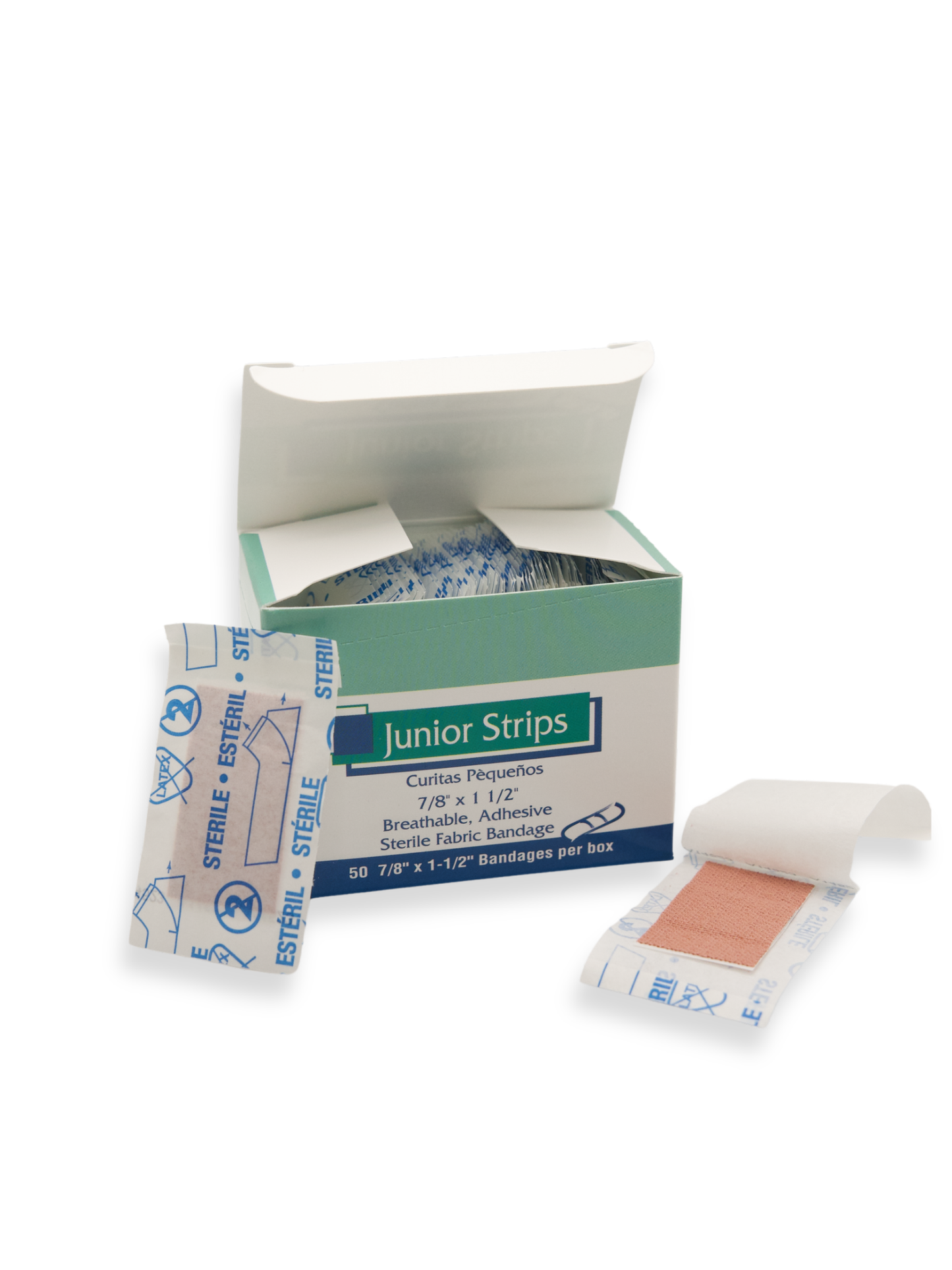 Fabric Junior Strip Bandage 50 ct