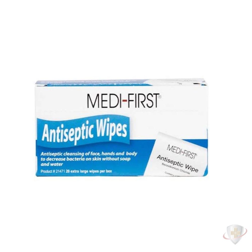 Medi-First Antiseptic Wipes from Shield-Safety