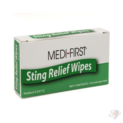 Medi-First Sting Relief Wipes 10 ct