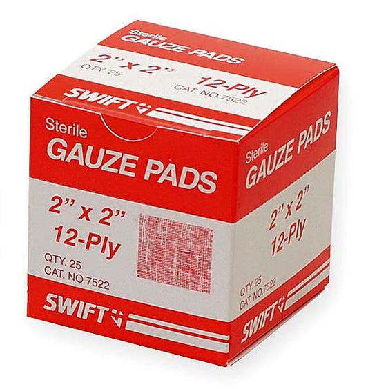 2x2 Gauze Pads 25 ct