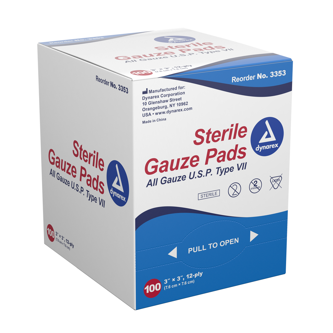3x3 Gauze Pad, 100 ct ShieldSafety