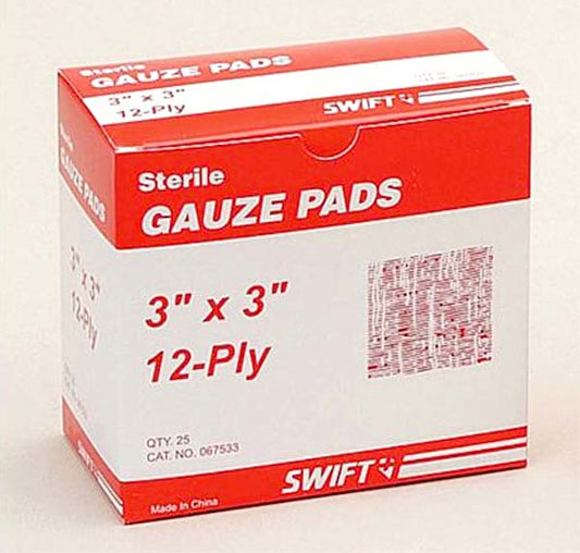 3x3 Gauze Pad 25 ct