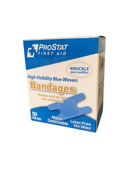 Blue Metallic Knuckle Bandage, 50 ct